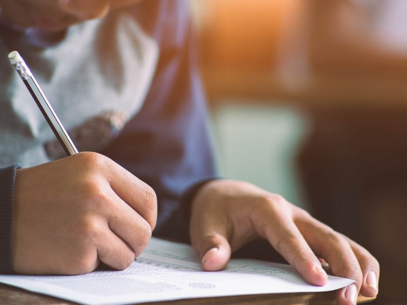 boy writing